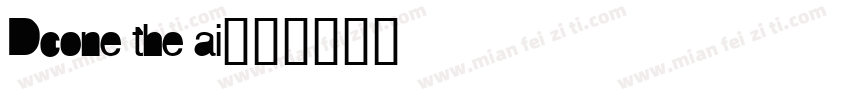 Dcone the ai字体转换